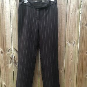 Style & Co. Julie Black Pinstripe Pants